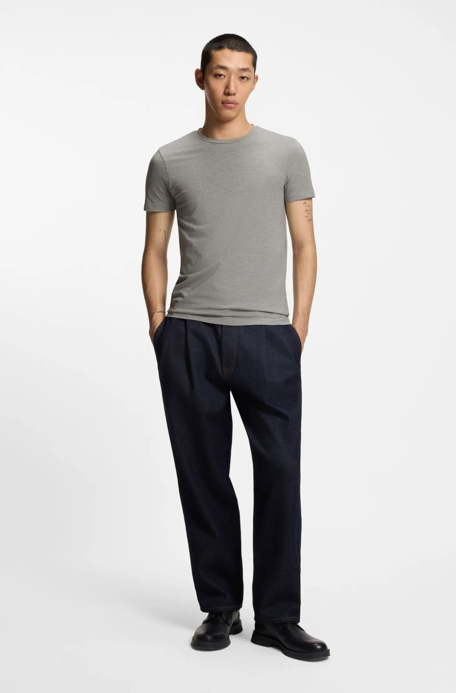 Zweierpack Slim-Fit T-Shirts aus Stretch-Baumwolle