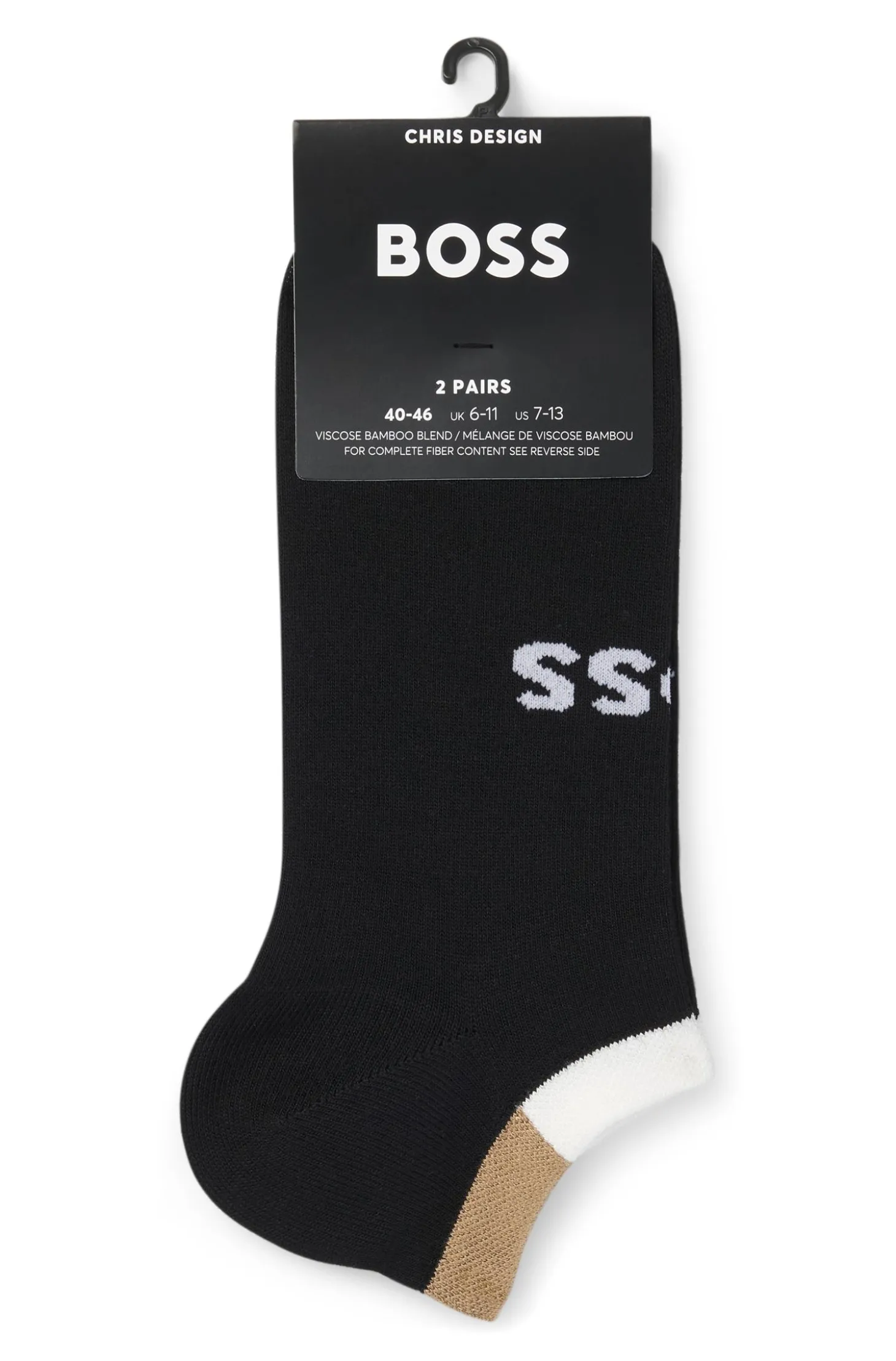 Zweierpack Sneakers-Socken aus softem Bambus-Mix