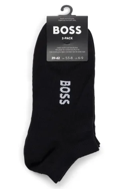 Zweierpack Sneakers-Socken aus Baumwoll-Mix mit Logo