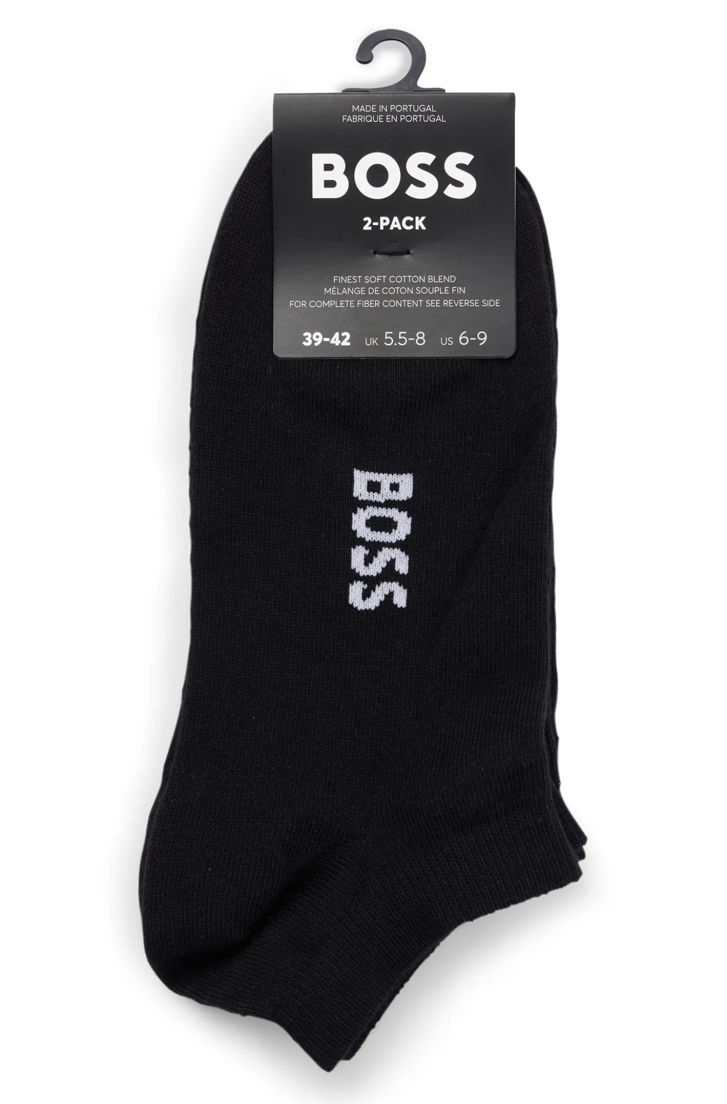 Zweierpack Sneakers-Socken aus Baumwoll-Mix mit Logo