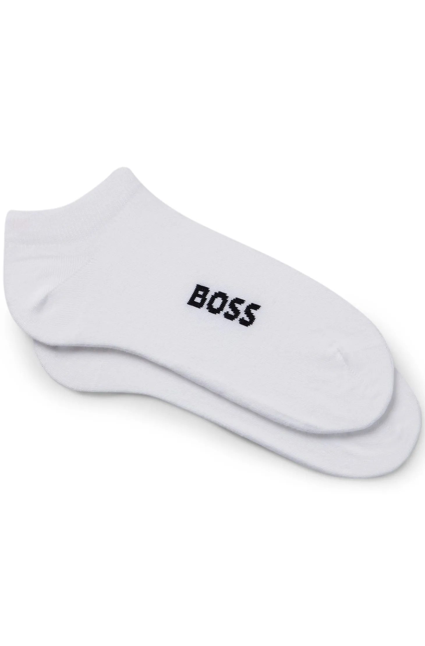 Zweierpack Sneakers-Socken aus Baumwoll-Mix mit Logo