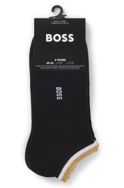 Zweierpack Sneakers-Socken mit Signature-Streifen an den Bündchen