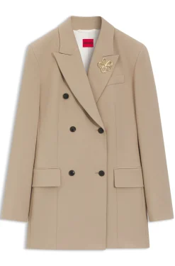 Zweireihiger Regular-Fit Blazer mit Sanduhr-Silhouette