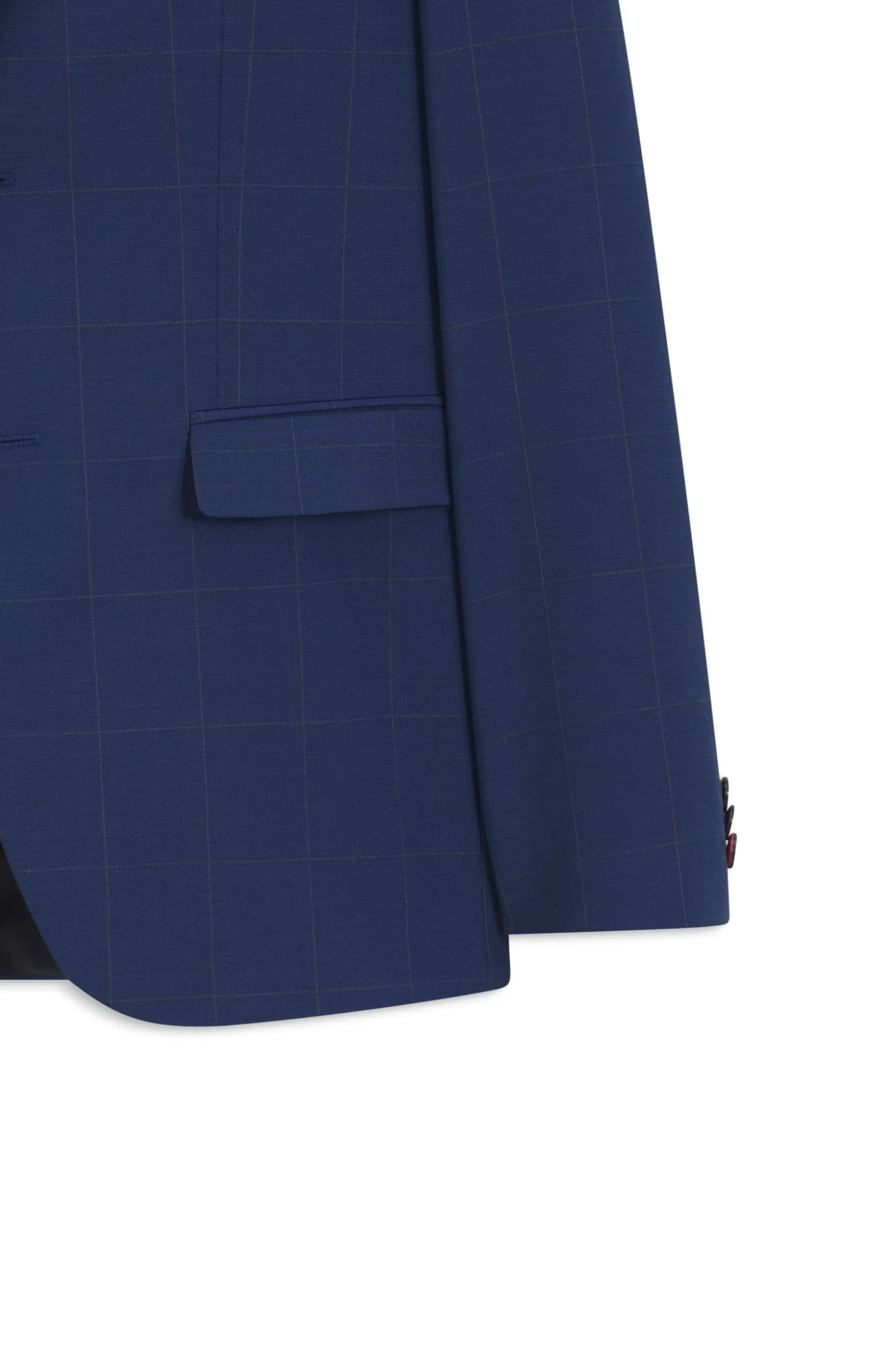 Zweiteiliger Extra Slim-Fit Anzug aus kariertem Twill