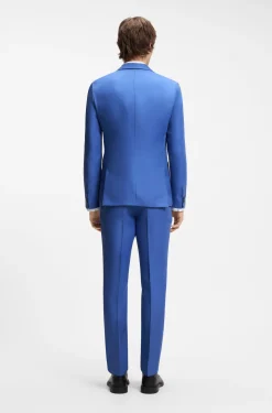 Zweiteiliger Extra Slim-Fit Anzug aus Leinen-Twill