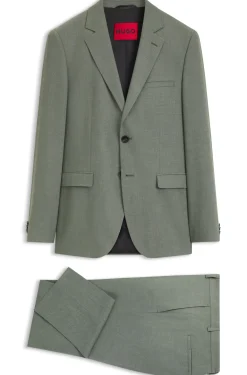 Zweiteiliger Extra Slim-Fit Anzug aus gemustertem Gewebe