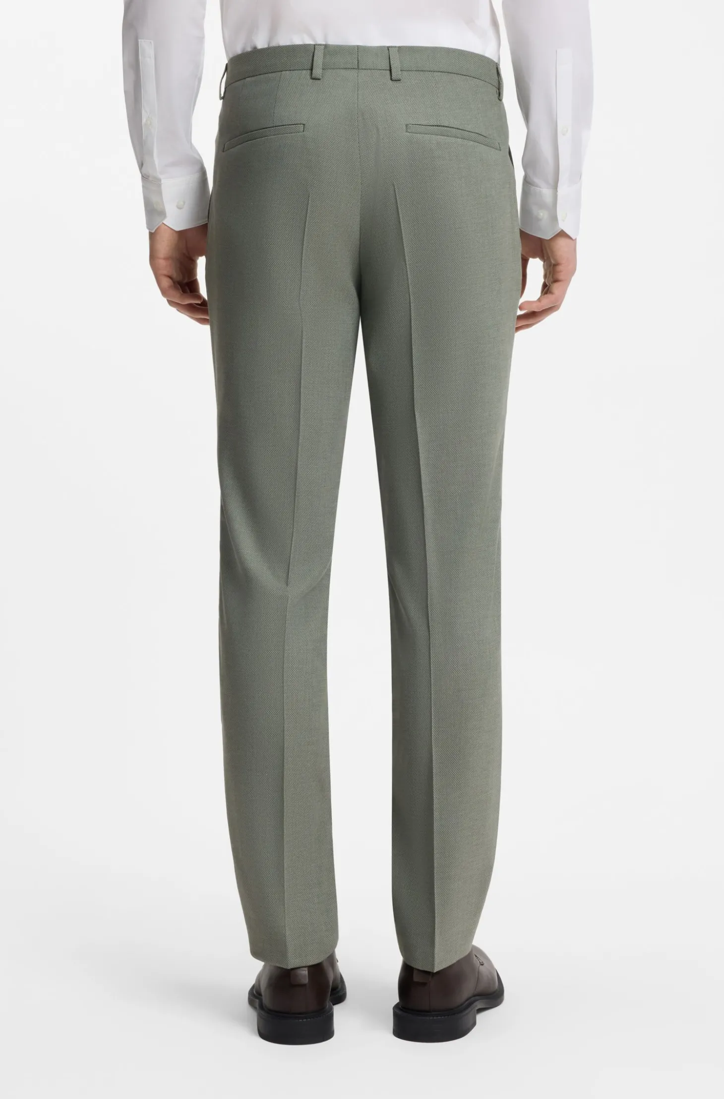 Zweiteiliger Extra Slim-Fit Anzug aus gemustertem Gewebe