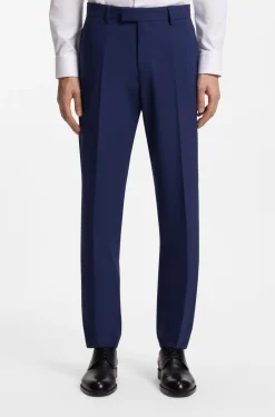 Zweiteiliger Regular-Fit Anzug aus Stretch-Wolle