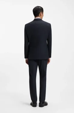 Zweiteiliger Regular-Fit Anzug aus Stretch-Gewebe