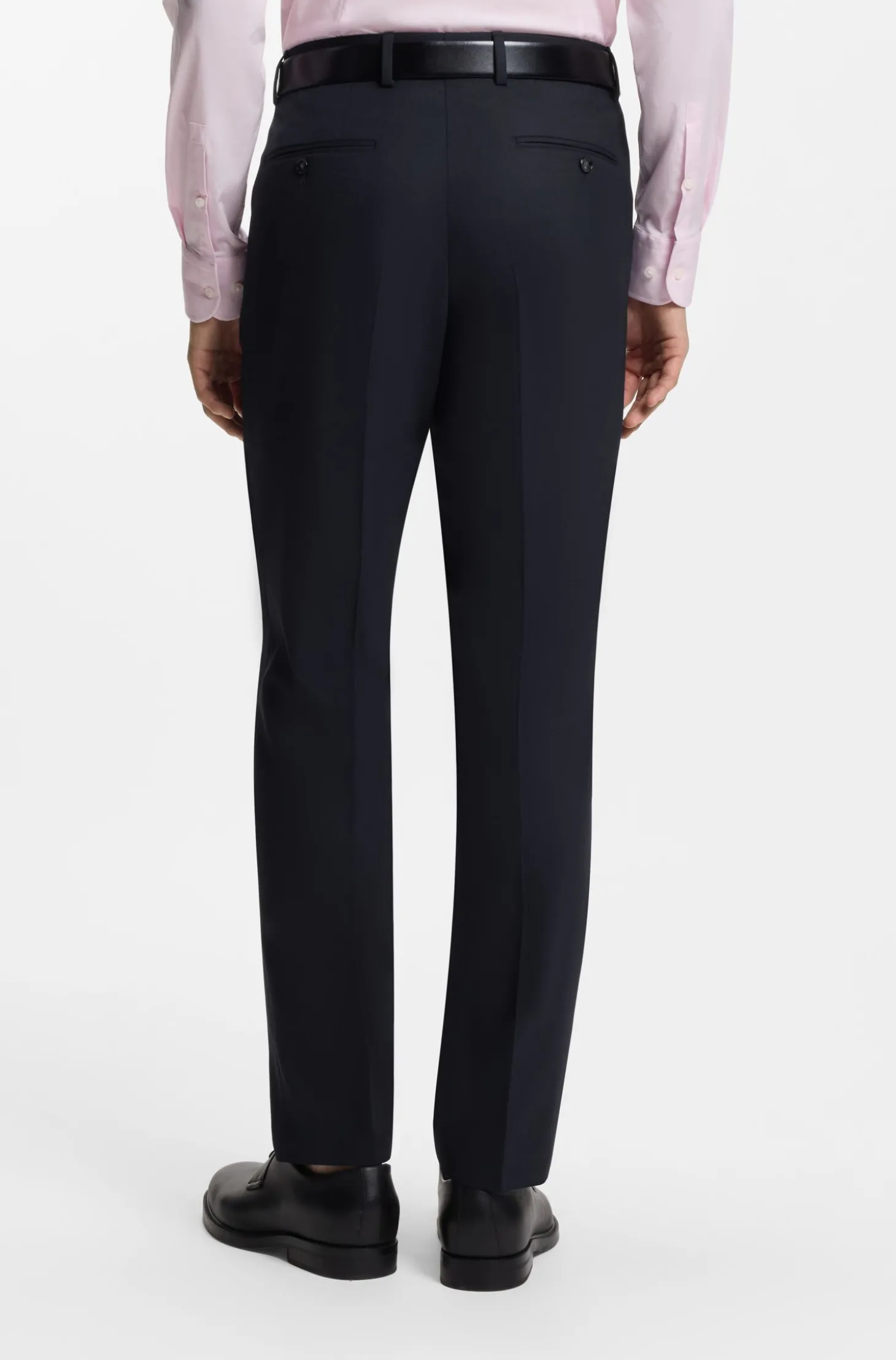 Zweiteiliger Regular-Fit Anzug aus Stretch-Gewebe