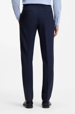 Zweiteiliger Regular-Fit Anzug aus Stretch-Wolle