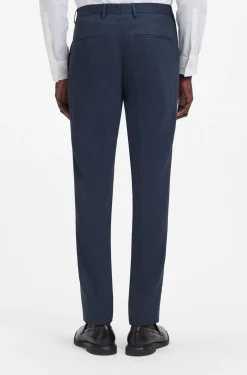 Zweiteiliger Slim-Fit Anzug aus elastischem Birdseye-Gewebe