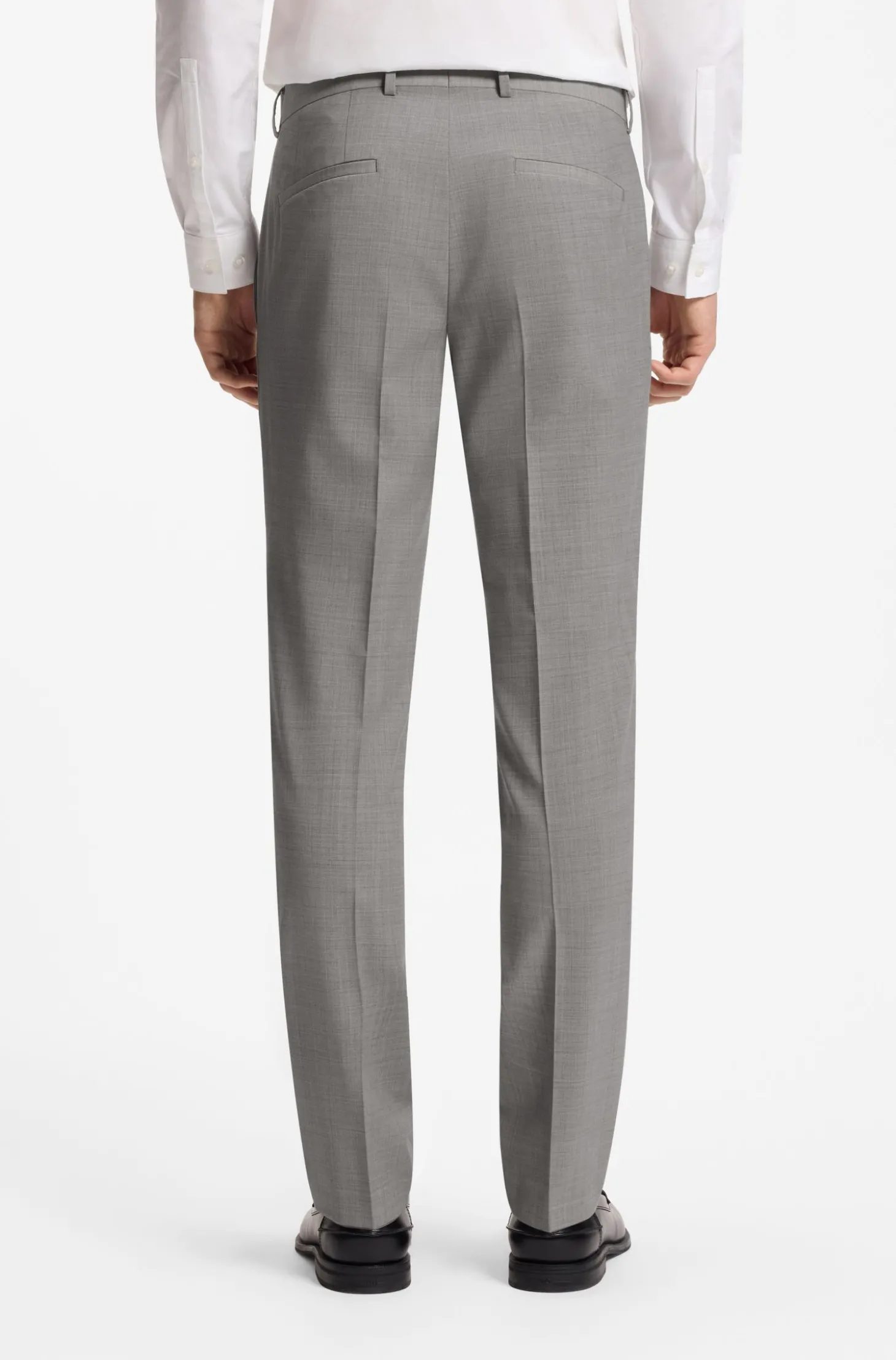 Zweiteiliger Slim-Fit Anzug aus Woll-Mix