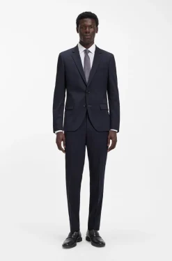 Zweiteiliger Slim-Fit Anzug aus Stretch-Gewebe