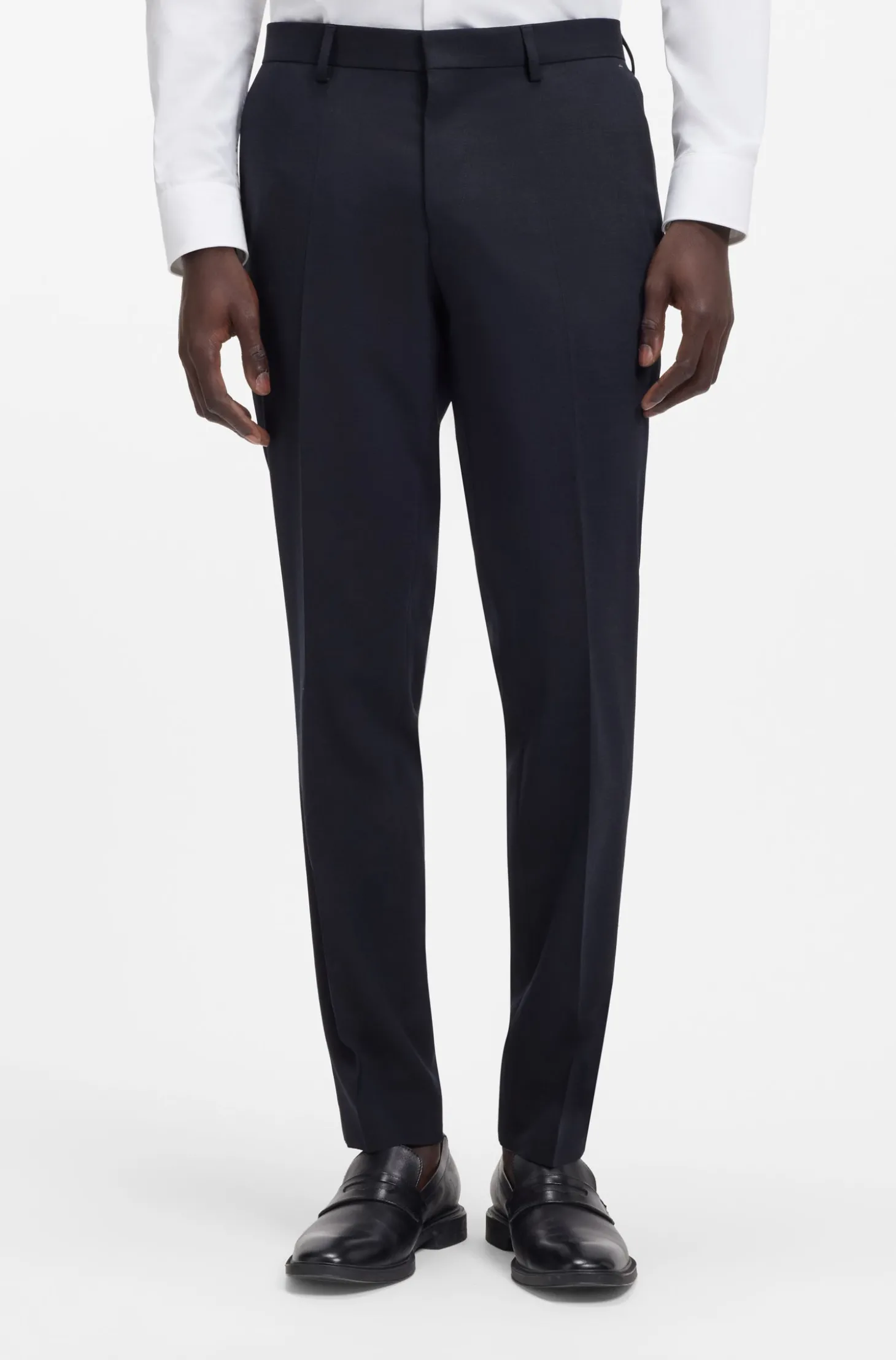 Zweiteiliger Slim-Fit Anzug aus Stretch-Gewebe