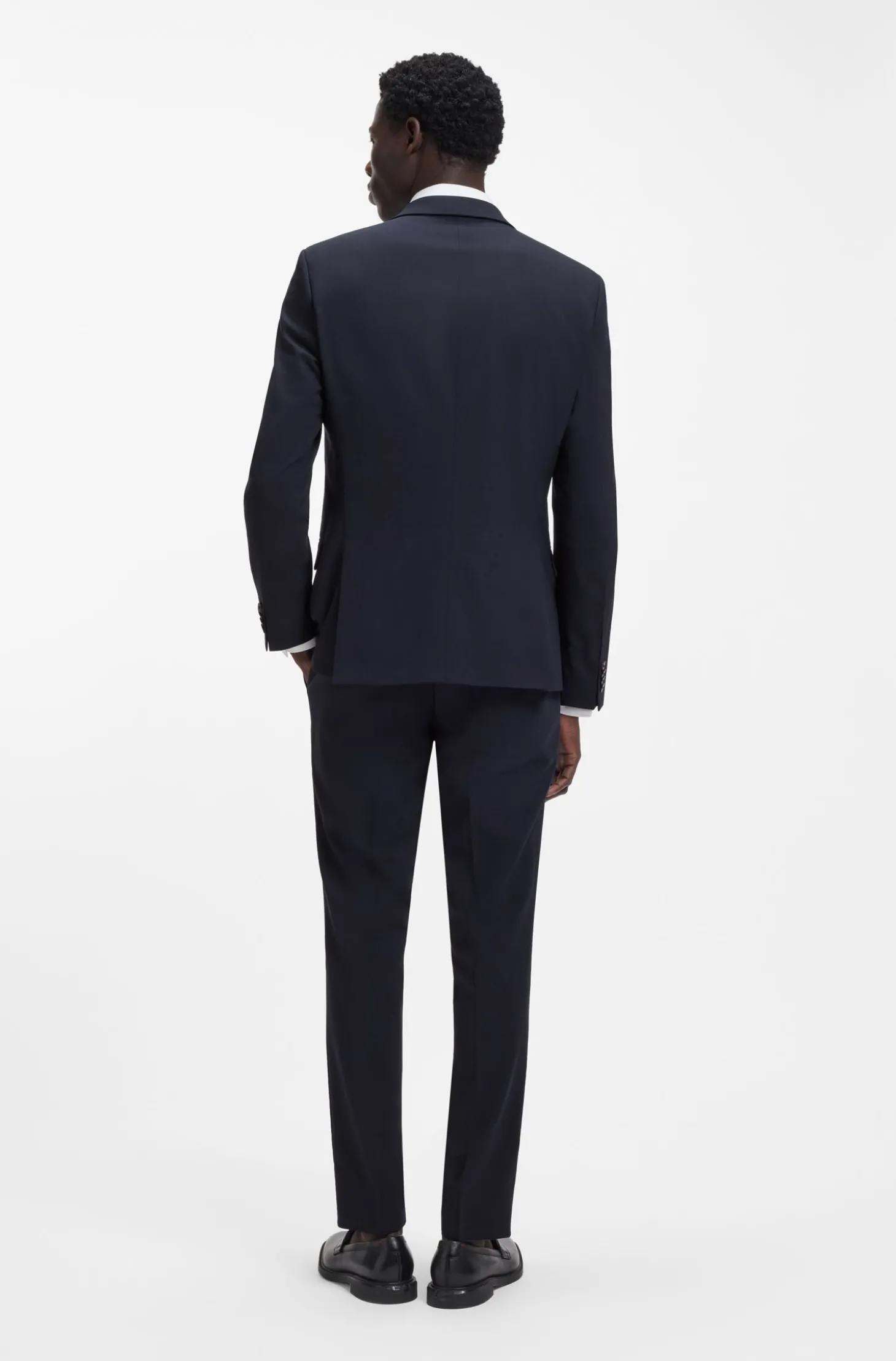 Zweiteiliger Slim-Fit Anzug aus Stretch-Gewebe