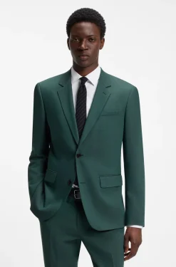 Zweiteiliger Slim-Fit Anzug aus Performance-Stretch-Twill