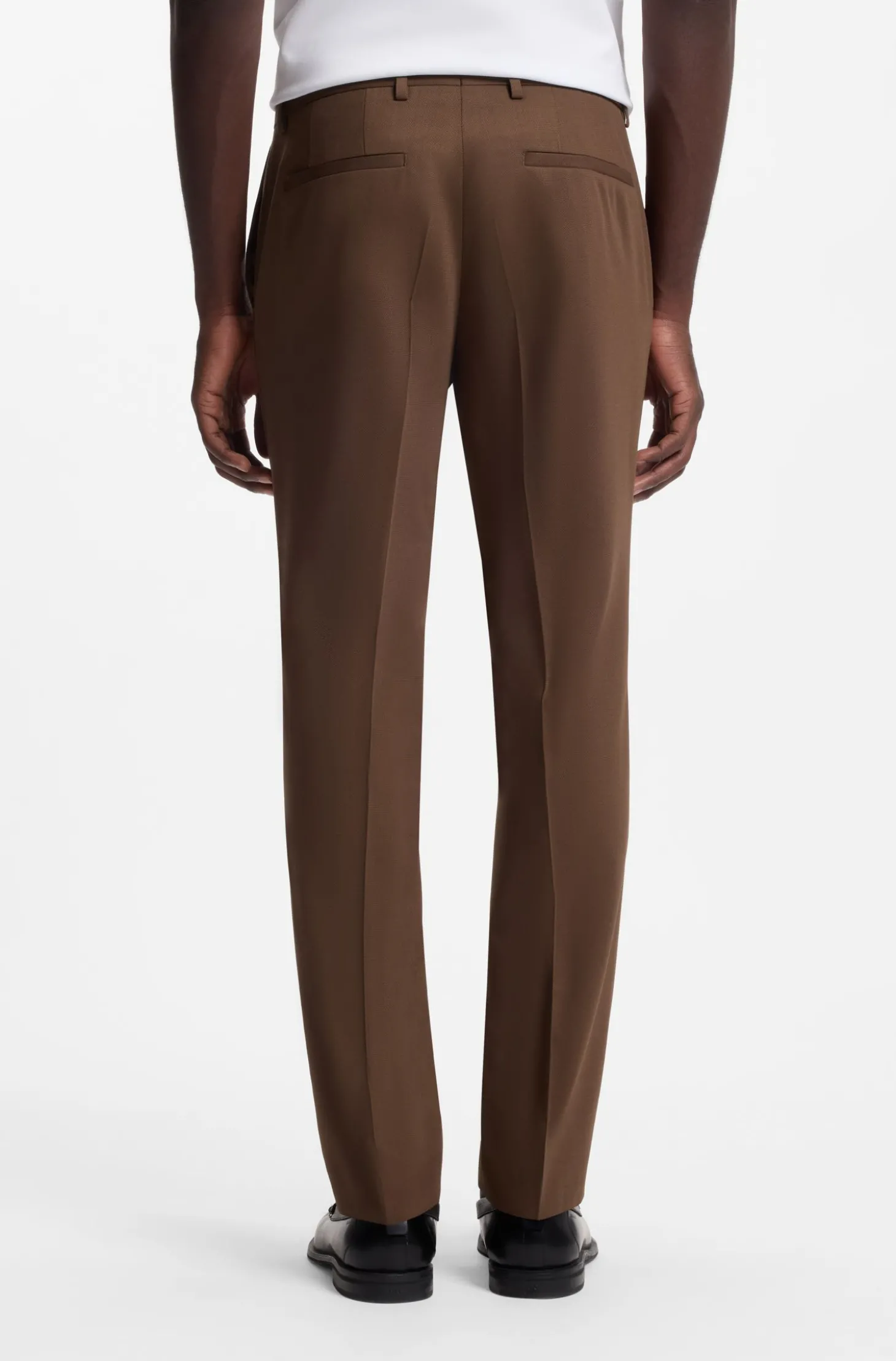 Zweiteiliger Slim-Fit Anzug aus Performance-Stretch-Twill