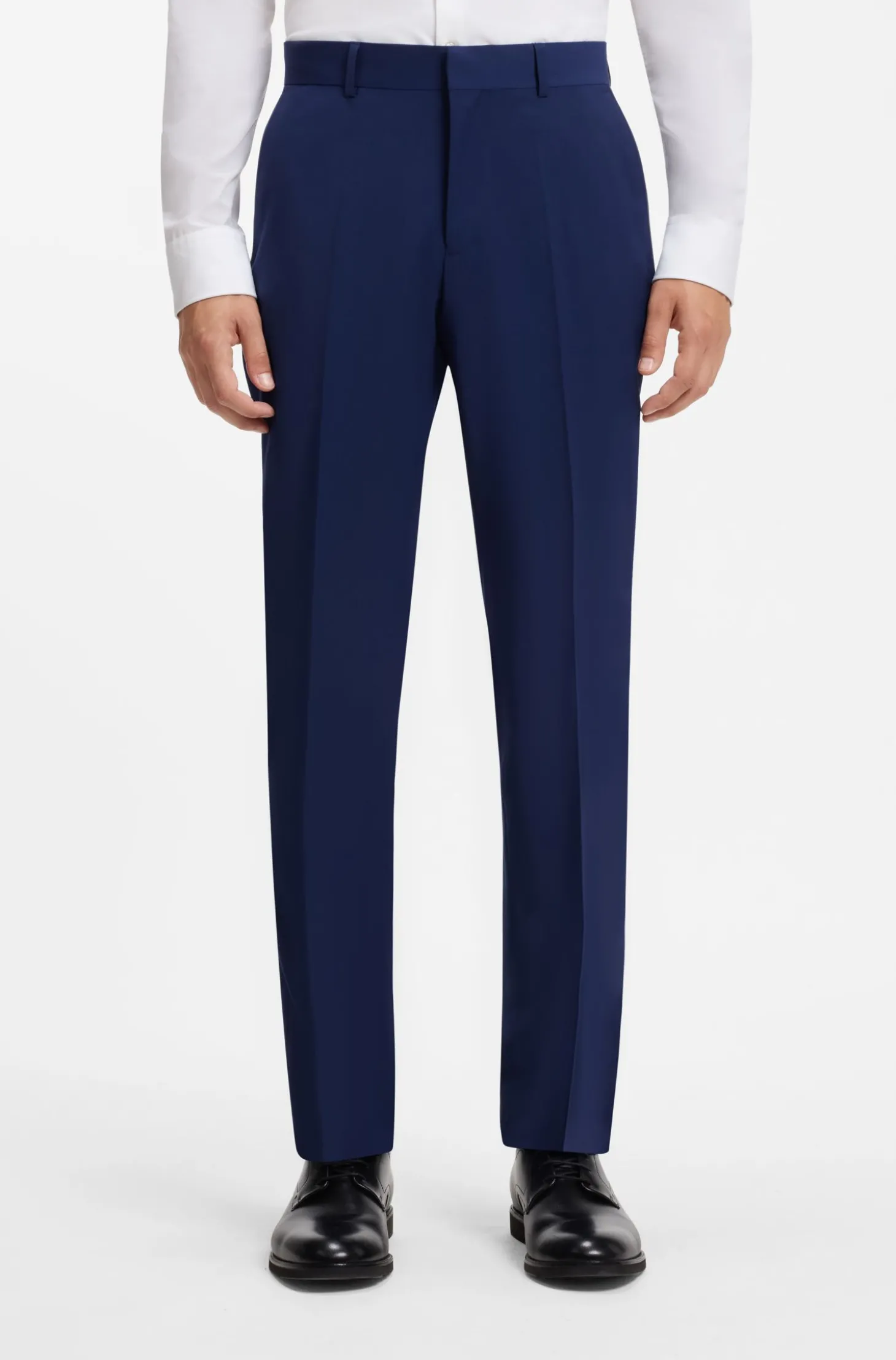 Zweiteiliger Slim-Fit Anzug aus Woll-Mix