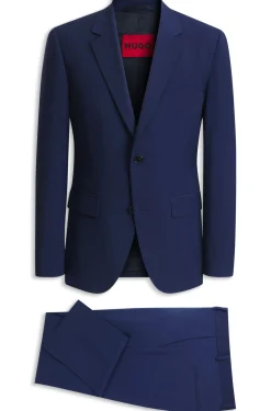 Zweiteiliger Slim-Fit Anzug aus Woll-Mix