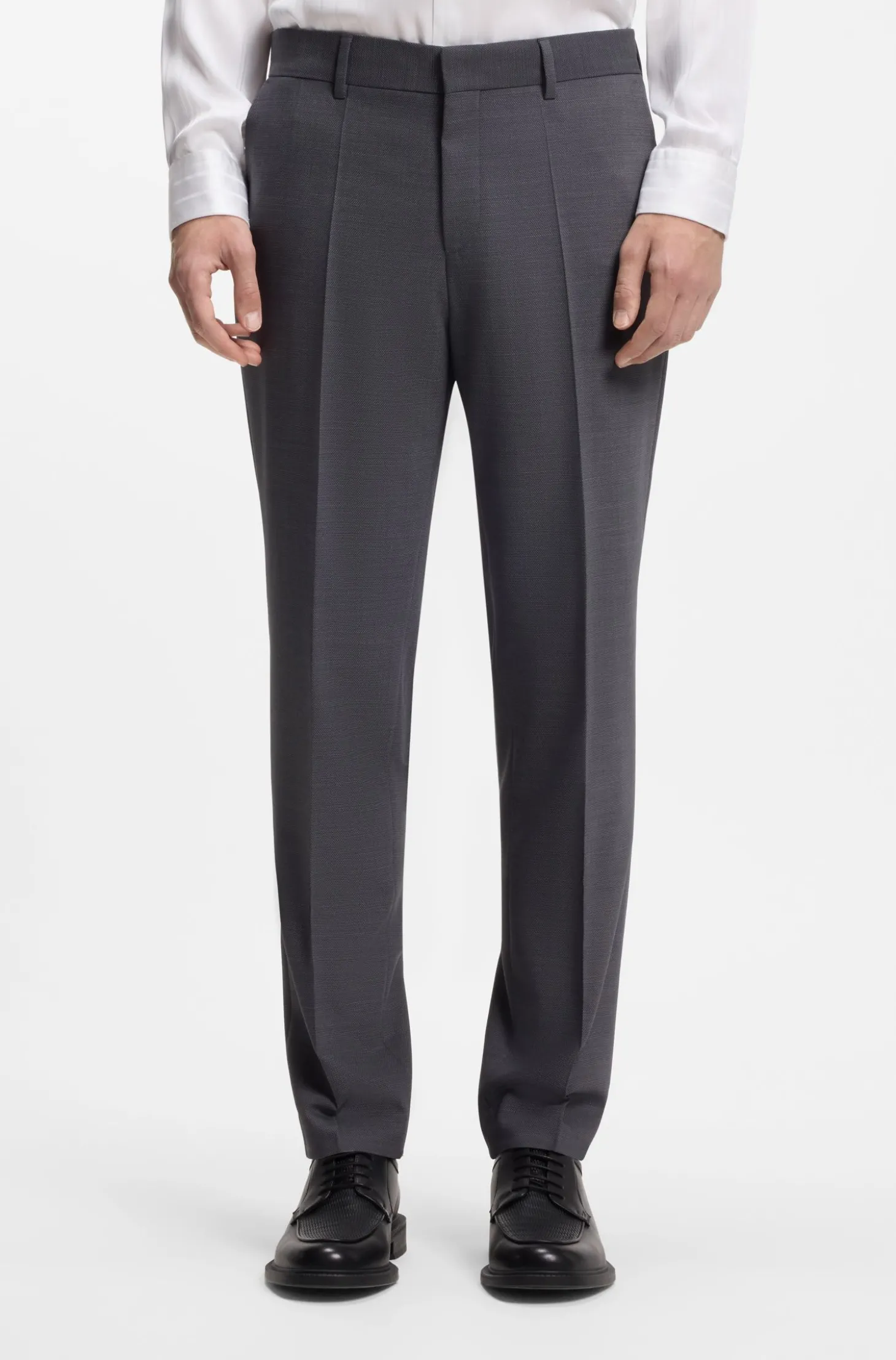 Zweiteiliger Slim-Fit Anzug aus Performance-Stretch-Twill