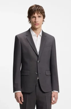 Zweiteiliger Slim-Fit Anzug aus Performance-Stretch-Twill