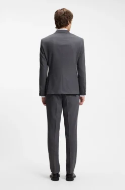 Zweiteiliger Slim-Fit Anzug aus Performance-Stretch-Twill