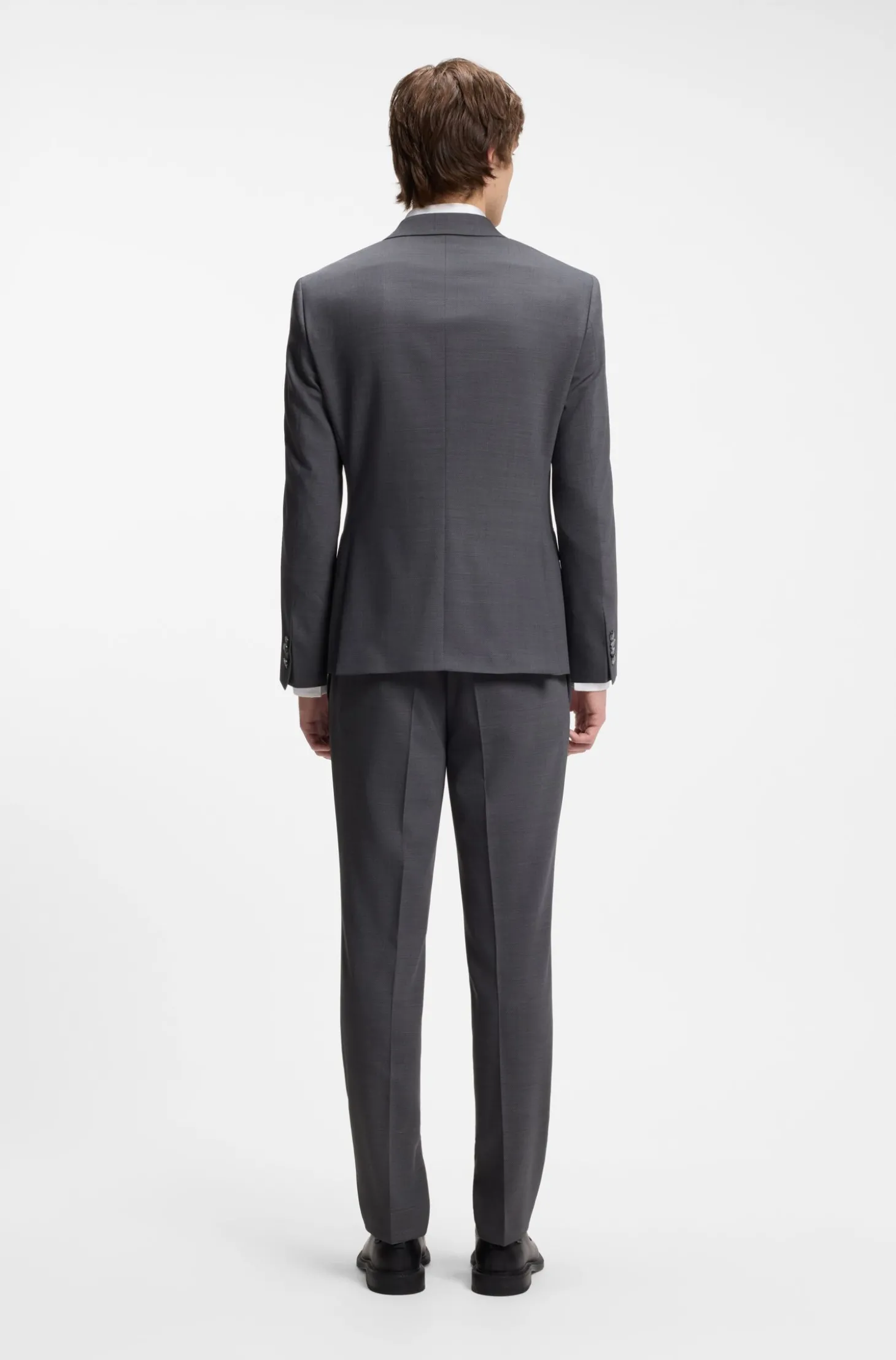 Zweiteiliger Slim-Fit Anzug aus Performance-Stretch-Twill