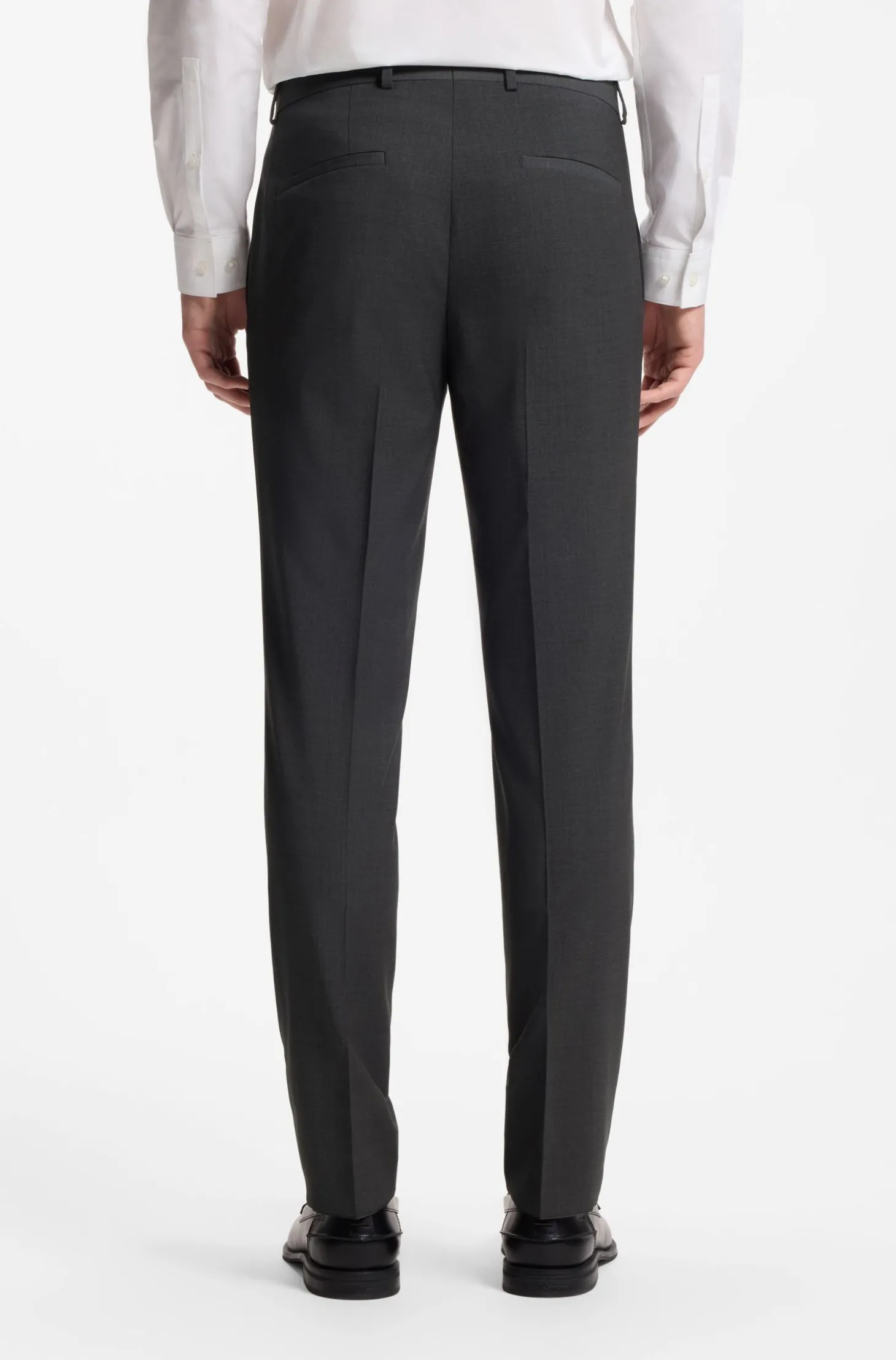 Zweiteiliger Slim-Fit Anzug aus Woll-Mix