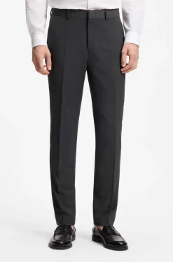 Zweiteiliger Slim-Fit Anzug aus Woll-Mix