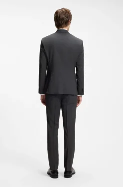 Zweiteiliger Slim-Fit Anzug aus Woll-Mix