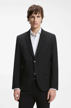 Zweiteiliger Slim-Fit Anzug aus Woll-Mix