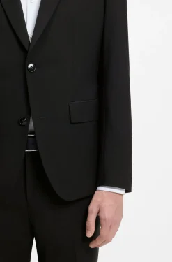 Zweiteiliger Slim-Fit Anzug aus Woll-Mix